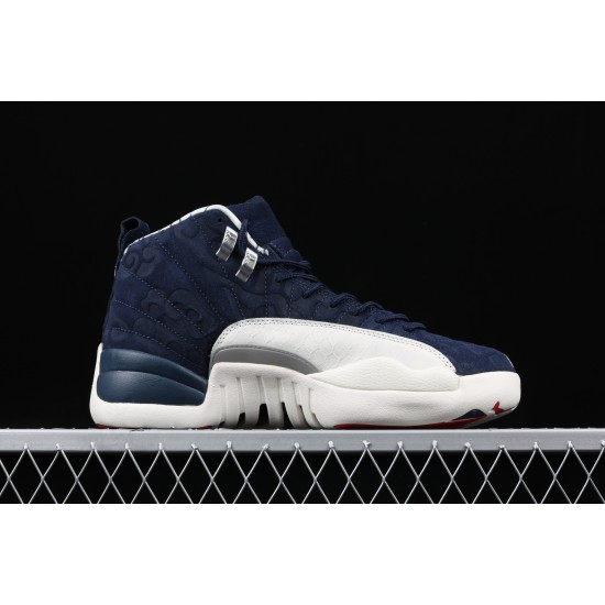 Air Jordan 12 "International Flight" BV8016-445 Modrá Bílá