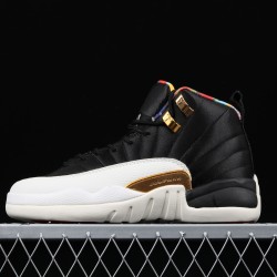 Air Jordan 12 Prm BQ6497-006 černé Bílé Zlato