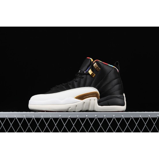 Air Jordan 12 Prm BQ6497-006 černé Bílé Zlato