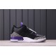 Air Jordan 3 "Court Purple" CT8532-050 Black Purpole