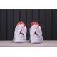 Air Jordan 4 "Purple Metallic" 308497-100 White Orange