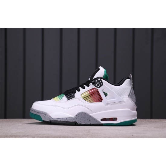 Air Jordan 4 "Rasta" AQ9129-100 Bílá Zelená