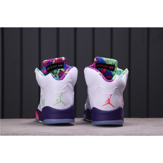 Air Jordan 5 "Alternate Bel-Air" DB3335-100 White Purple Black