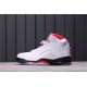 Air Jordan 5 "Fire Red" DA1911-102 White Red Black