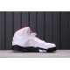 Air Jordan 5 "Fire Red" DA1911-102 White Red Black