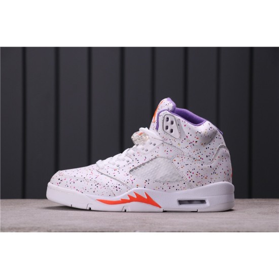 Air Jordan 5 GS "Easter" CT1605-100 White Purple