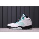 Air Jordan 5 "Island Green" CN2932-100 White Blue Black