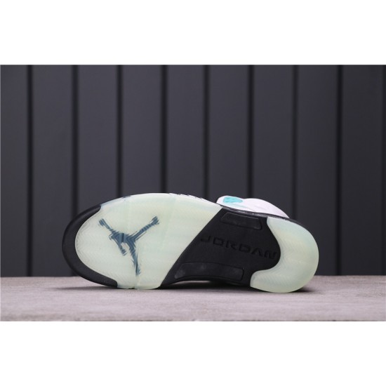 Air Jordan 5 "Island Green" CN2932-100 White Blue Black