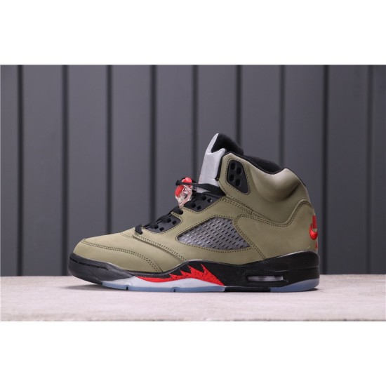 Air Jordan 5 "Oregon Ducks" CT8480-210 Army Green Black