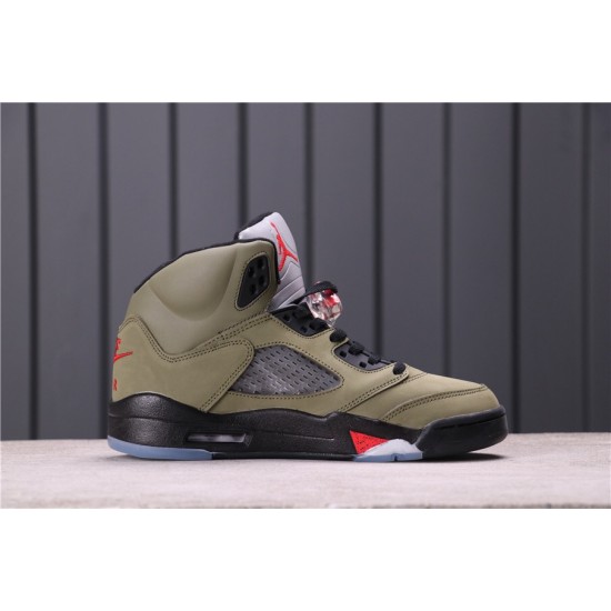 Air Jordan 5 "Oregon Ducks" CT8480-210 Army Green Black