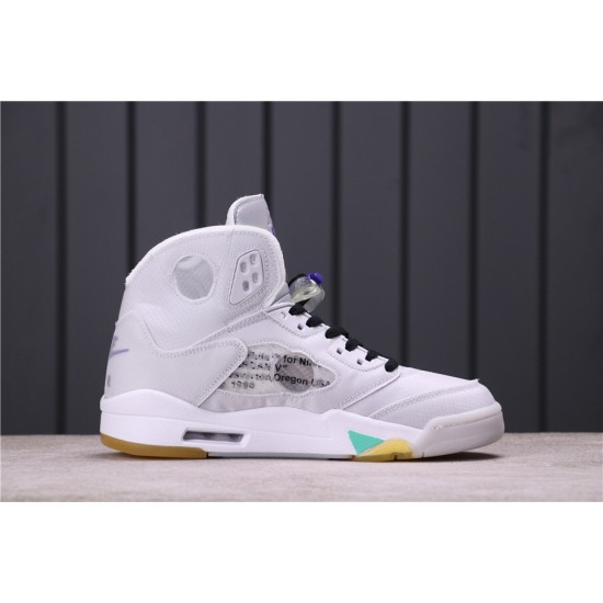 Air Jordan 5 SP "Michigan" CT8480-100 Bílá Zelená Žlutá