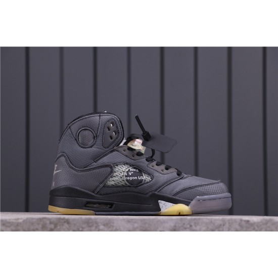 OFF-WHITE x Air Jordan 5 "Oregon Ducks" CT8480-001 šedá černá žlutá