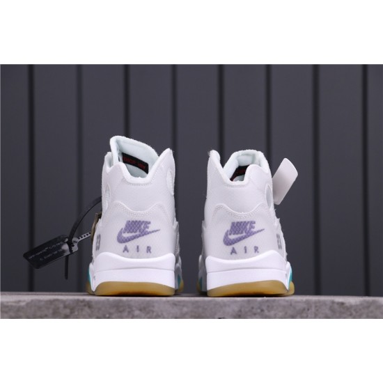 OFF-WHITE x Air Jordan 5 CT8480-105 White Yellow