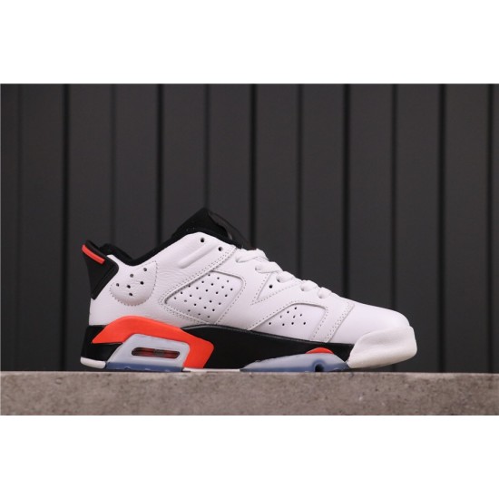 Air Jordan 6 Low "White Infrared" 304401-123 White Black