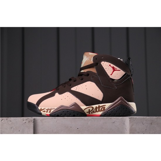 Patta x Air Jordan 7 AT3375-200 Dark Hnědá růžová