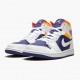 Dámské/Pánské Nike Jordan 1 Mid Royal Blue Laser Orange 554724-131 obuv