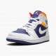 Dámské/Pánské Nike Jordan 1 Mid Royal Blue Laser Orange 554724-131 obuv