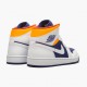 Dámské/Pánské Nike Jordan 1 Mid Royal Blue Laser Orange 554724-131 obuv