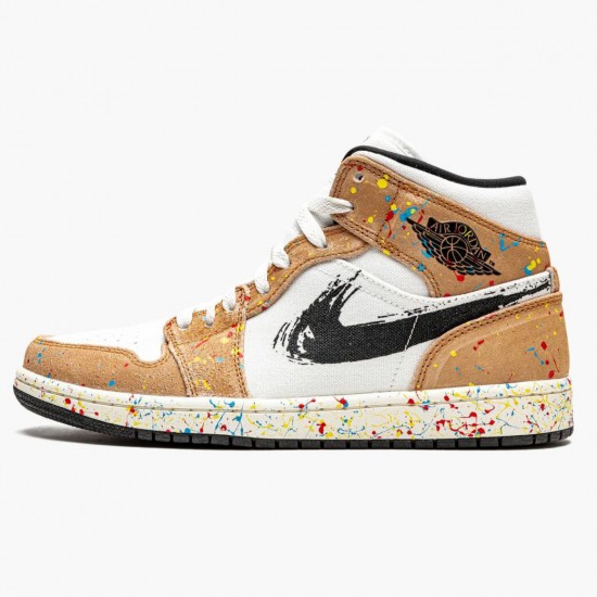 Dámské/Pánské Nike Jordan 1 Mid SE Brushstroke DA8005-100 obuv