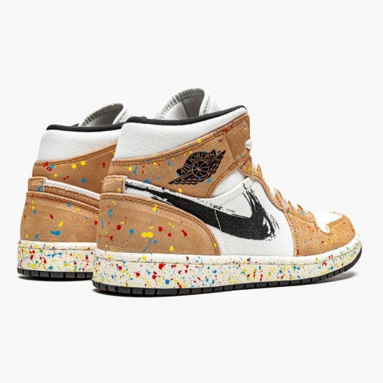 Dámské/Pánské Nike Jordan 1 Mid SE Brushstroke DA8005-100 obuv