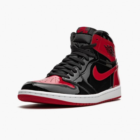 Pánské Nike Jordan 1 Retro High OG Patent Bred Red 555088-063 obuv