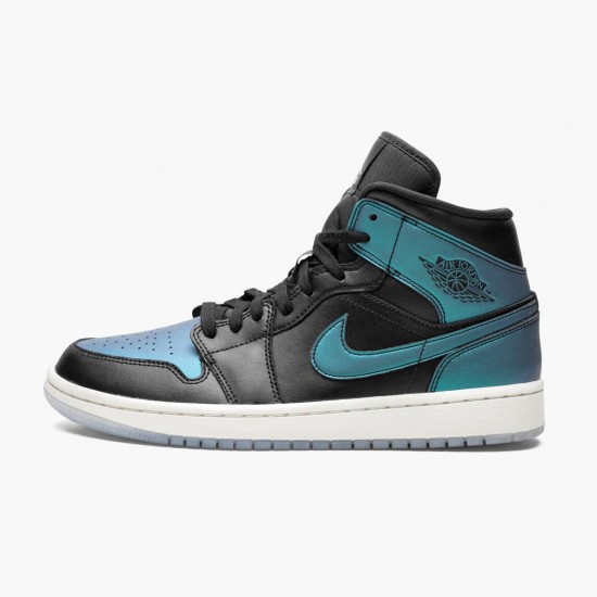 Dámské/Pánské Nike Jordan 1 Mid Iridescent Black BQ6472-009 obuv