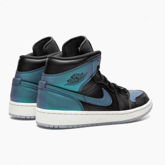 Dámské/Pánské Nike Jordan 1 Mid Iridescent Black BQ6472-009 obuv