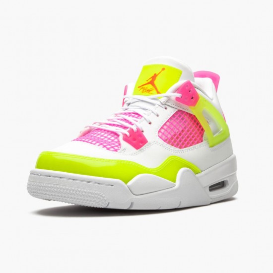 Dámské/Pánské Nike Jordan 4 Retro White Lemon Pink CV7808-100 obuv