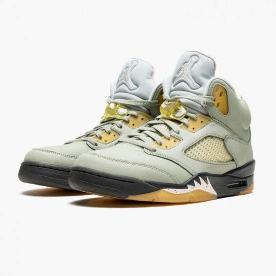 Dámské/Pánské Nike Jordan 5 Jade Horizon Light Silver Anthracite Pink Glaze DC7501-300 obuv