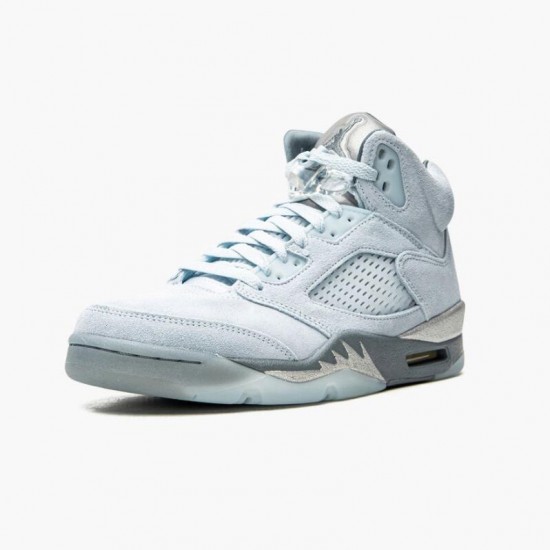 Dámské/Pánské Nike Jordan 5 Retro Bluebird With Silver White DD9336-400 obuv