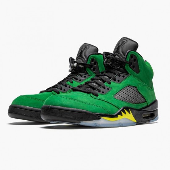 Dámské/Pánské Nike Jordan 5 Retro SE Oregon Green Yellow CK6631-307 obuv