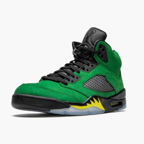 Dámské/Pánské Nike Jordan 5 Retro SE Oregon Green Yellow CK6631-307 obuv