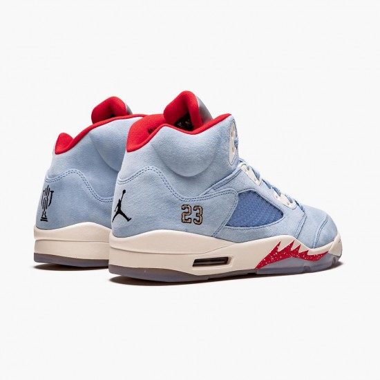 Dámské/Pánské Nike Jordan 5 Retro Trophy Room Ice Blue CI1899-400 obuv