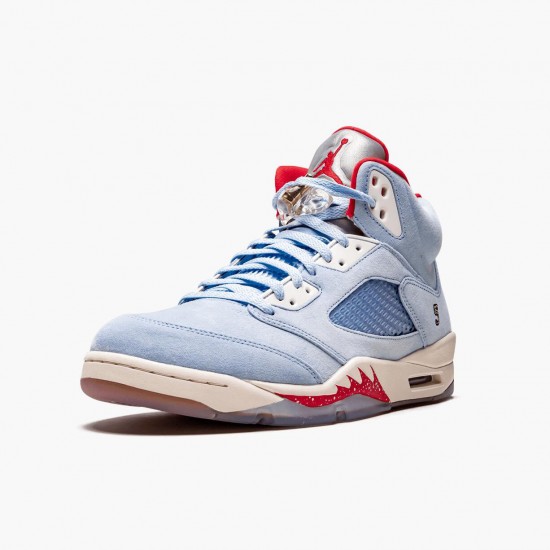 Dámské/Pánské Nike Jordan 5 Retro Trophy Room Ice Blue CI1899-400 obuv